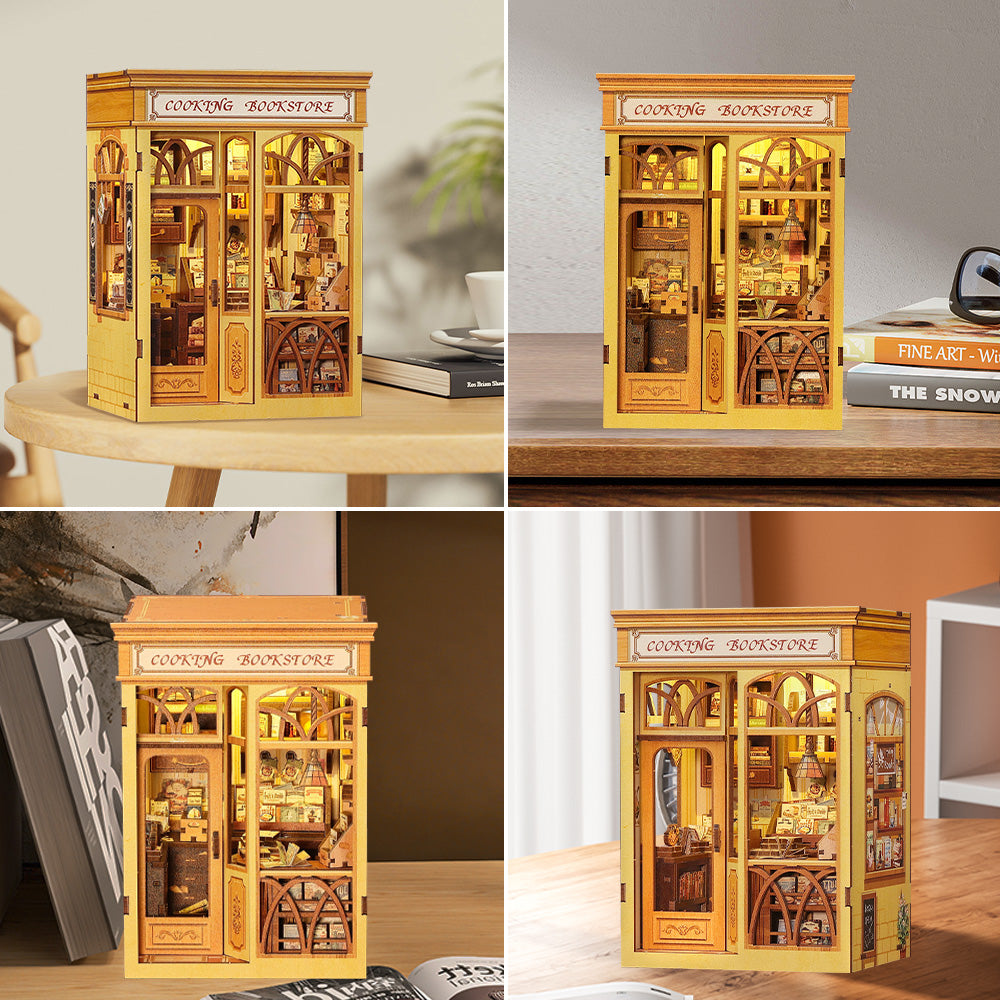 CUTEBEE DIY Book Nook Kit | Cooking Bookstore