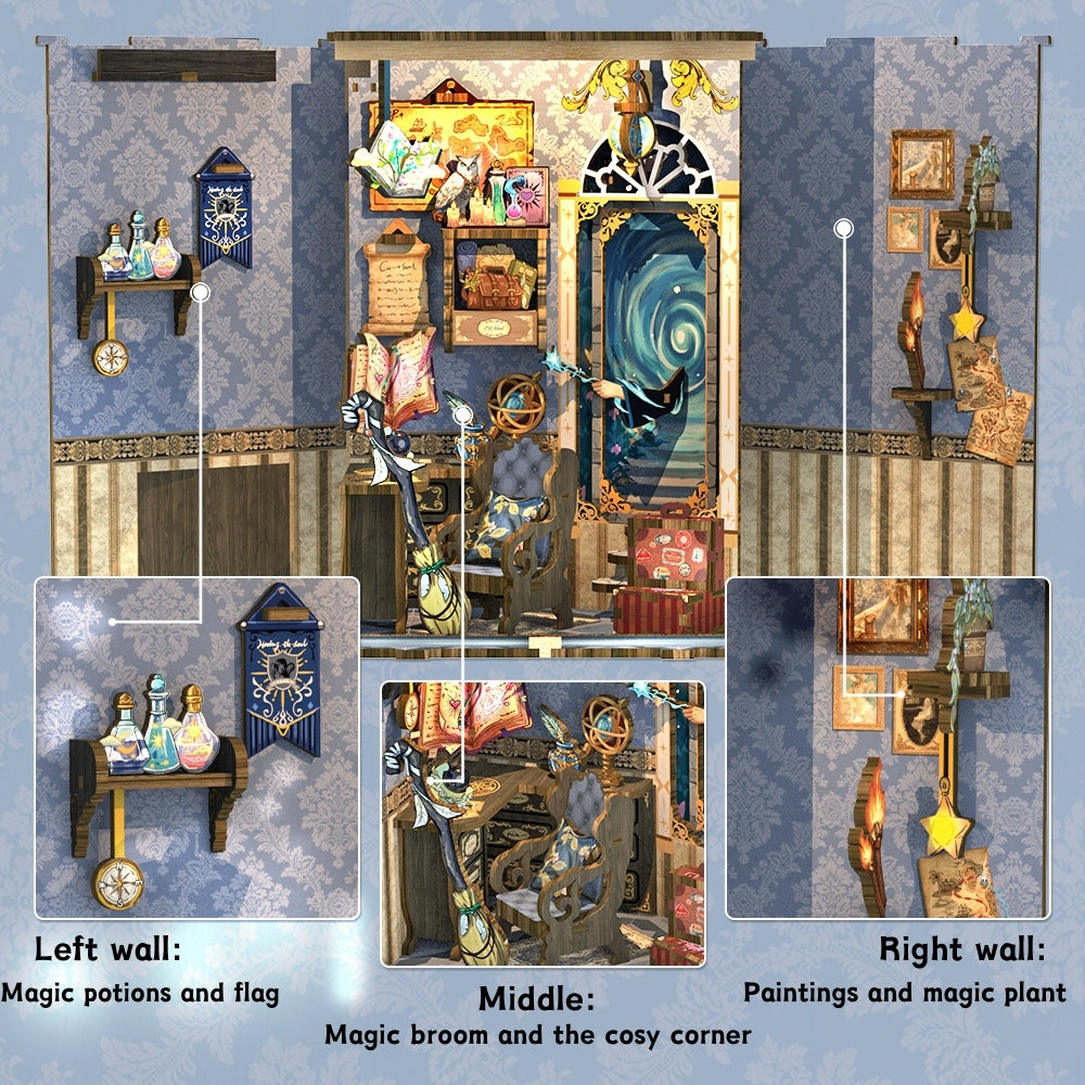 CUTEBEE DIY Book Nook Kit（Magic Shop Series）