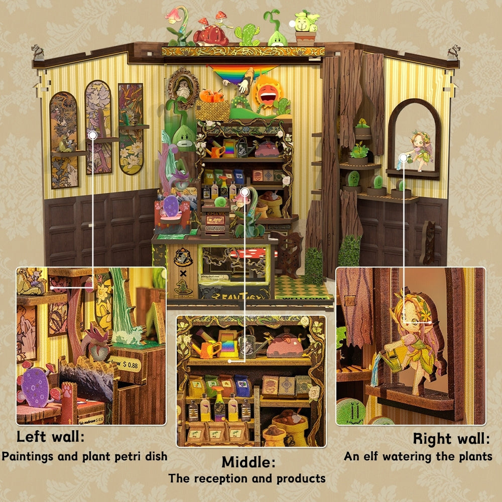 CUTEBEE DIY Book Nook Kit（Magic Shop Series）