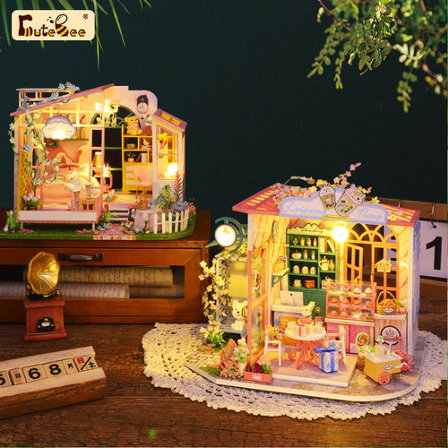CUTEBEE 1:24 DIY Dollhouse Kit ( Story of Flowers )