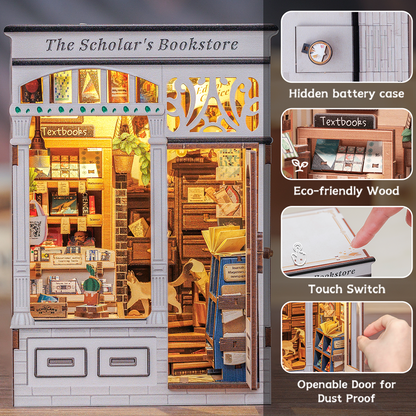 CUTEBEE DIY Book Nook Kit | The Scholar's Bookstore