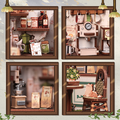 CUTEBEE DIY Miniature House |  Sunny Cafe