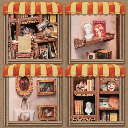 CUTEBEE DIY Book Nook Kit | The Drama Bookshop