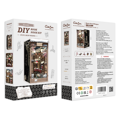 CUTEBEE DIY Book Nook Kit | Kyoto Snow Whisper