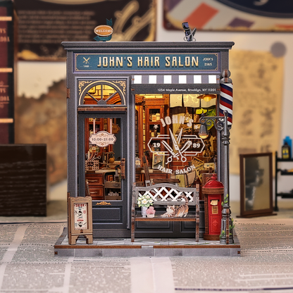CUTEBEE DIY Miniature House | John's Hair Salon