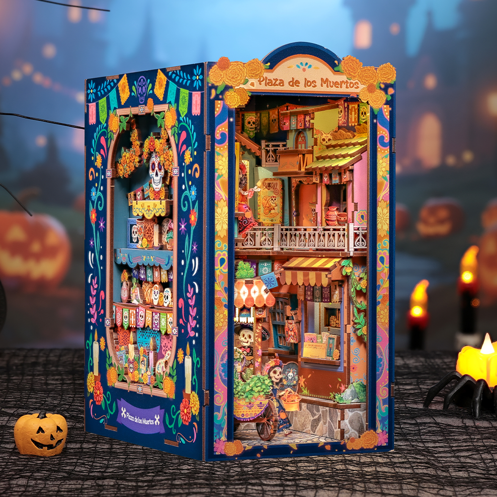 CUTEBEE DIY Book Nook Kit | Plaza de los Muertos