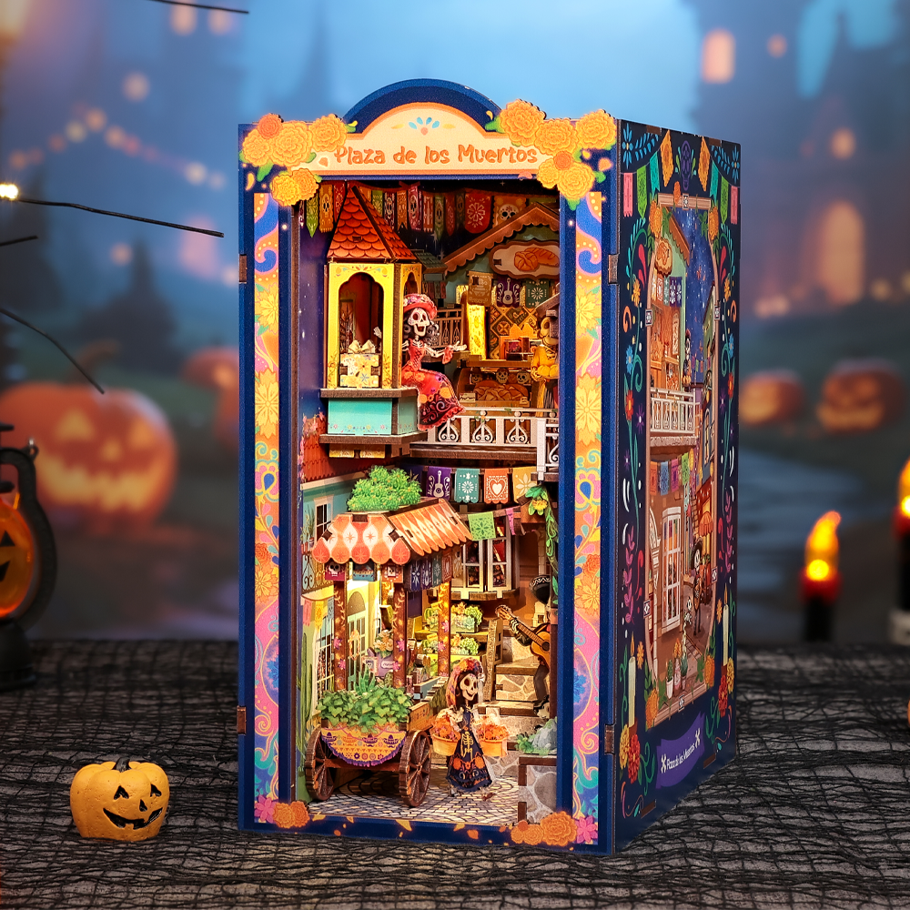CUTEBEE DIY Book Nook Kit | Plaza de los Muertos