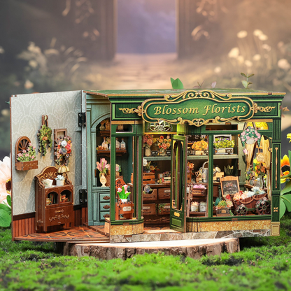 CUTEBEE DIY Dollhouse Kit | Blossom Florists