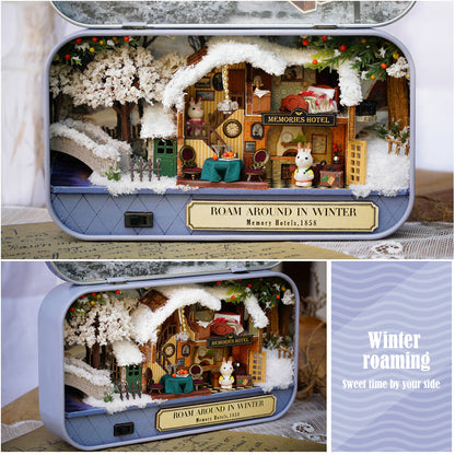 CUTEBEE Japanese Box Theatre Diy Dollhouse Kit Furniture Miniature