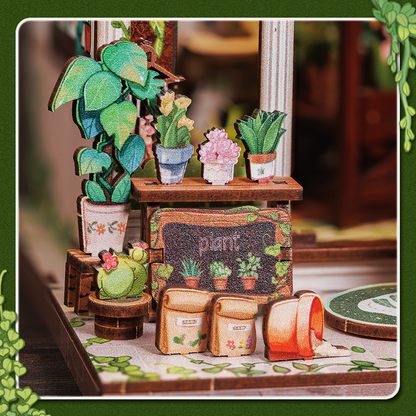 CUTEBEE DIY Book Nook Kit | Green Life Bookshop