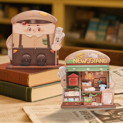 CUTEBEE Mini Store Series | TaleBox Corner-Newsstand
