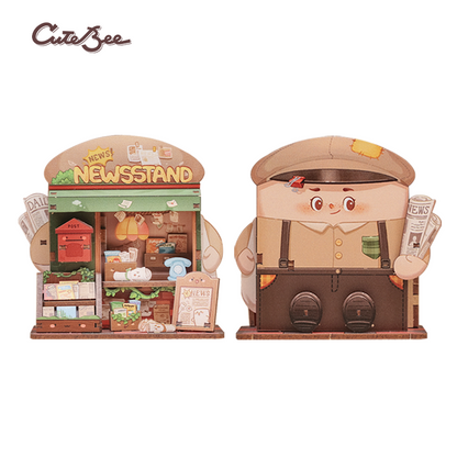 CUTEBEE Mini Store Series | TaleBox Corner-Newsstand