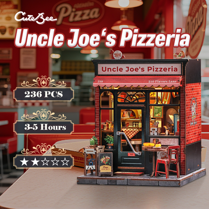 CUTEBEE DIY Miniature House | Uncle Joe's Pizzeria