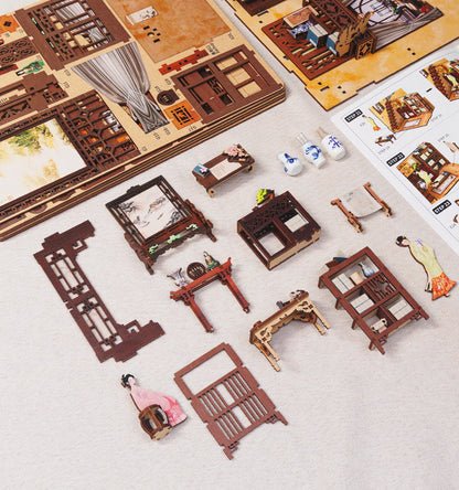 CUTEBEE DIY Book Nook Kit  | Ink Rhyme Bookstore