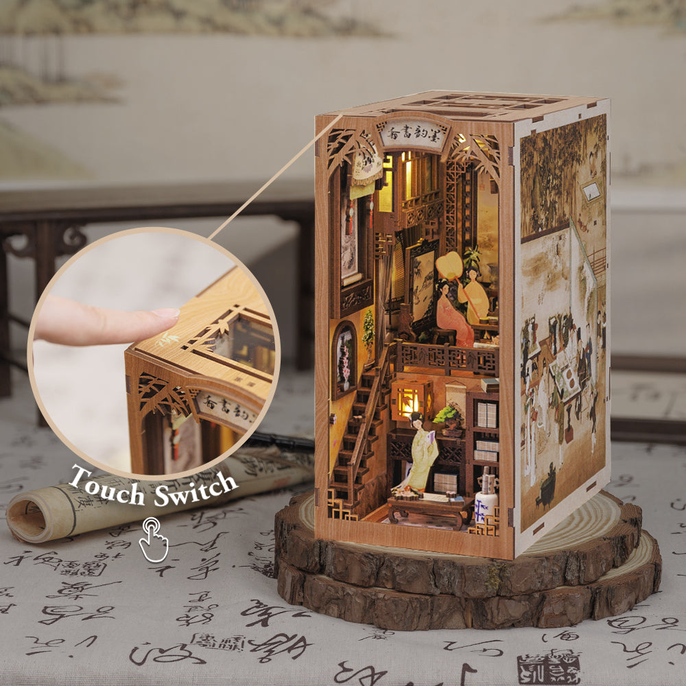 CUTEBEE DIY Book Nook Kit  | Ink Rhyme Bookstore
