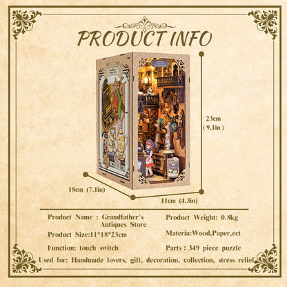 CUTEBEE DIY Book Nook Kit（Grandfather’s Antique Store）